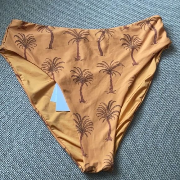 NWT Onia Sabrina Palm Tree Bikini Bottom Size XL - Picture 4 of 10